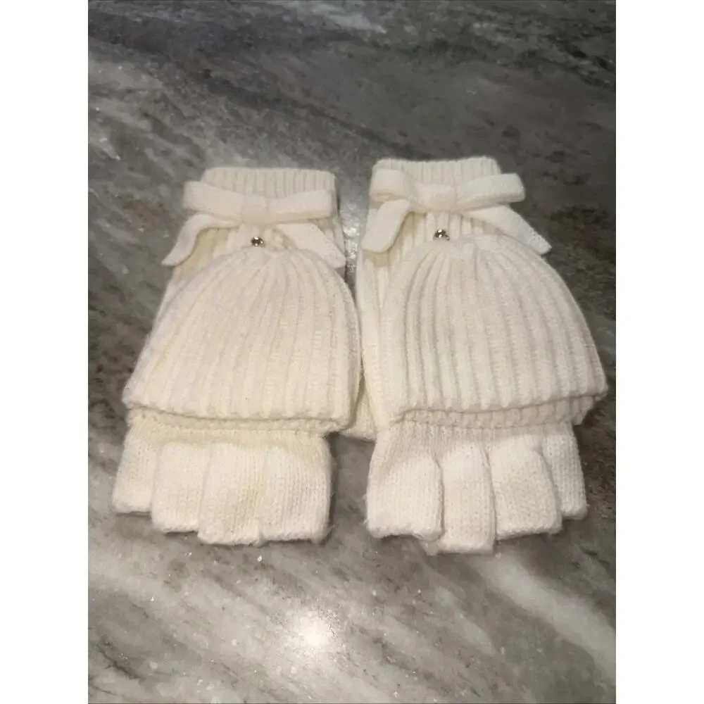 Kate spade New York Women's Spade Pop Top Mittens Gloves (AN12)